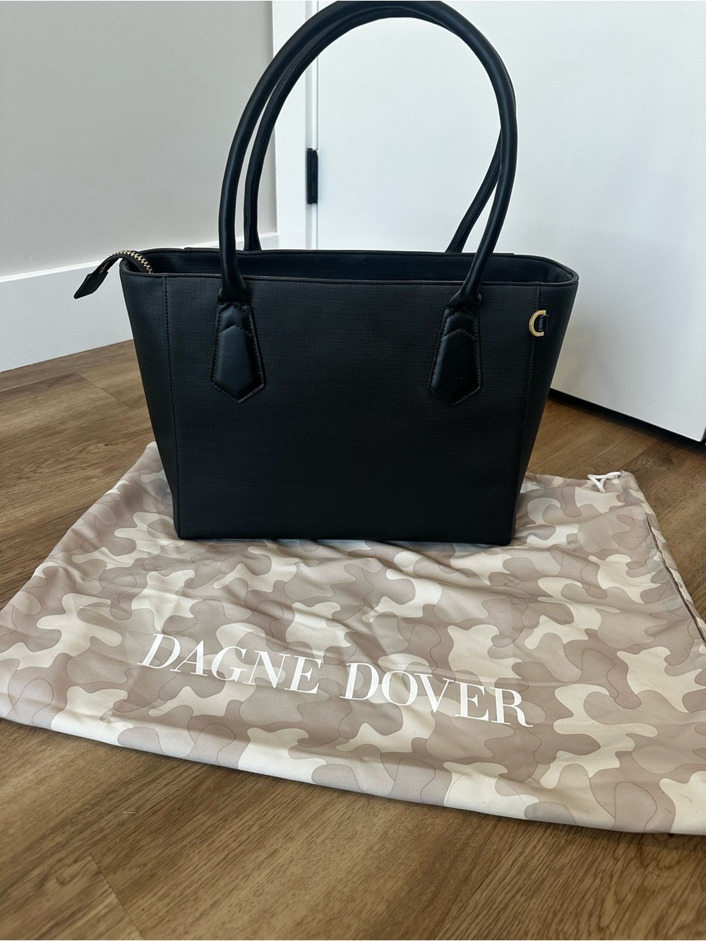 Brand new with Tags - Dagne Dover Black Leather Classic Tote